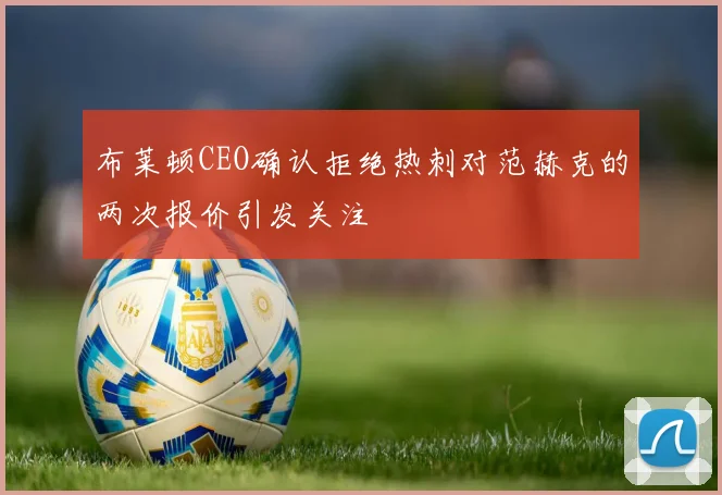 布莱顿CEO确认拒绝热刺对范赫克的两次报价引发关注